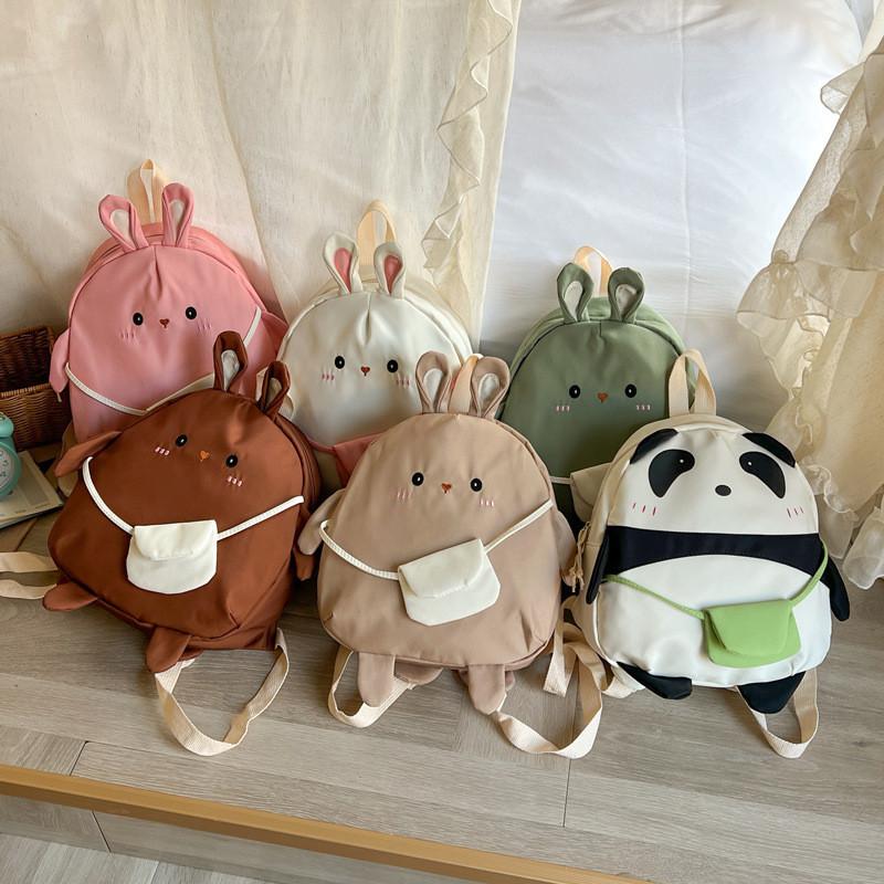 Cute Rabbit Backpack For Kindergarten Kids Modern Stylish Breathable And Lightweight Cotton School Bag