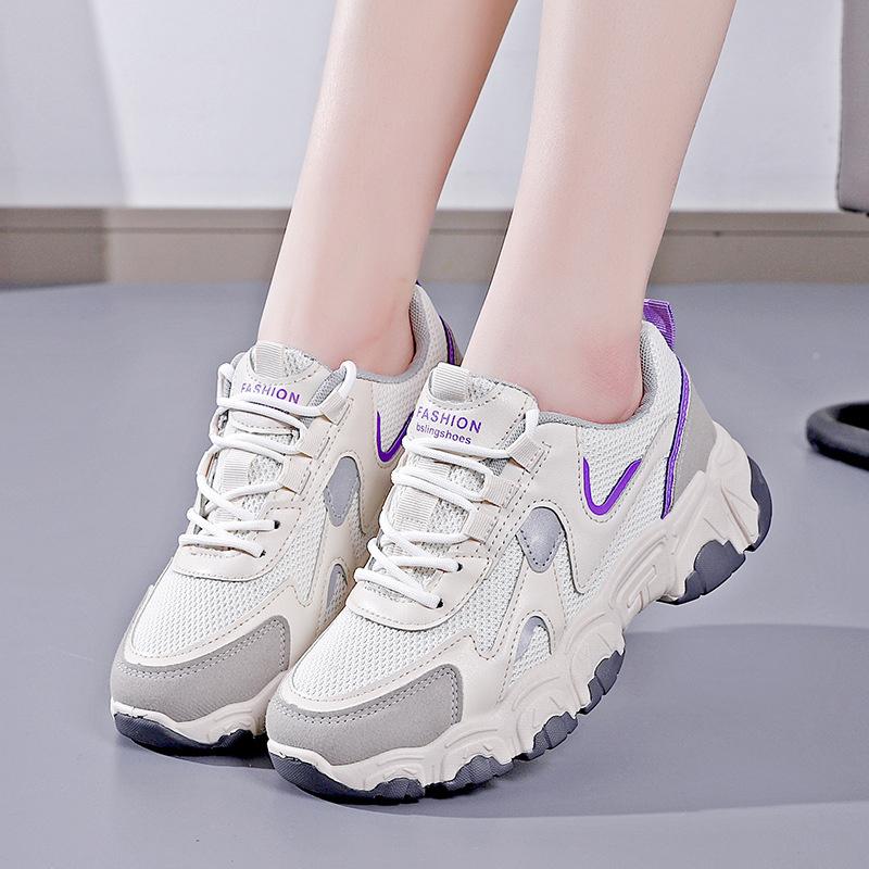 Fashion Women's Fashion Casual Women's Sneakers Breathable Women's Vulcanized Mesh Sneakers