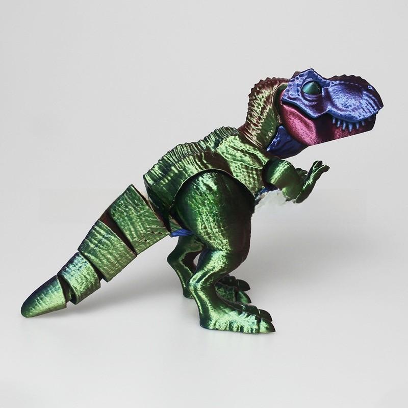 Dinosaur Figurine Collectible Art Toy With Multicolor Adjustable Joints For Kids And Giftgiving
