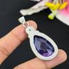 Amethyst Gemstone Handmade 925 Sterling Silver Jewelry Pendant 1.54" KG-158