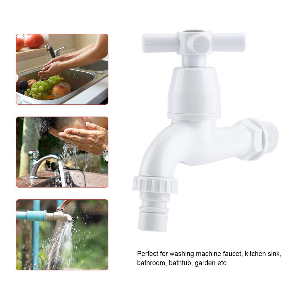 ABS Plastic Washing Machine Faucet Sink Basin Water Tap with Single Spout & Handle G1 2 #4