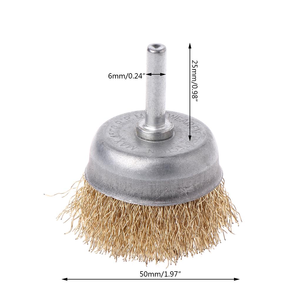 Wire Wheels Brush Crimped Wire End Brush for Derusting Paint Removal Deburring Easy for Angle Grinder 50/60/70mm Option