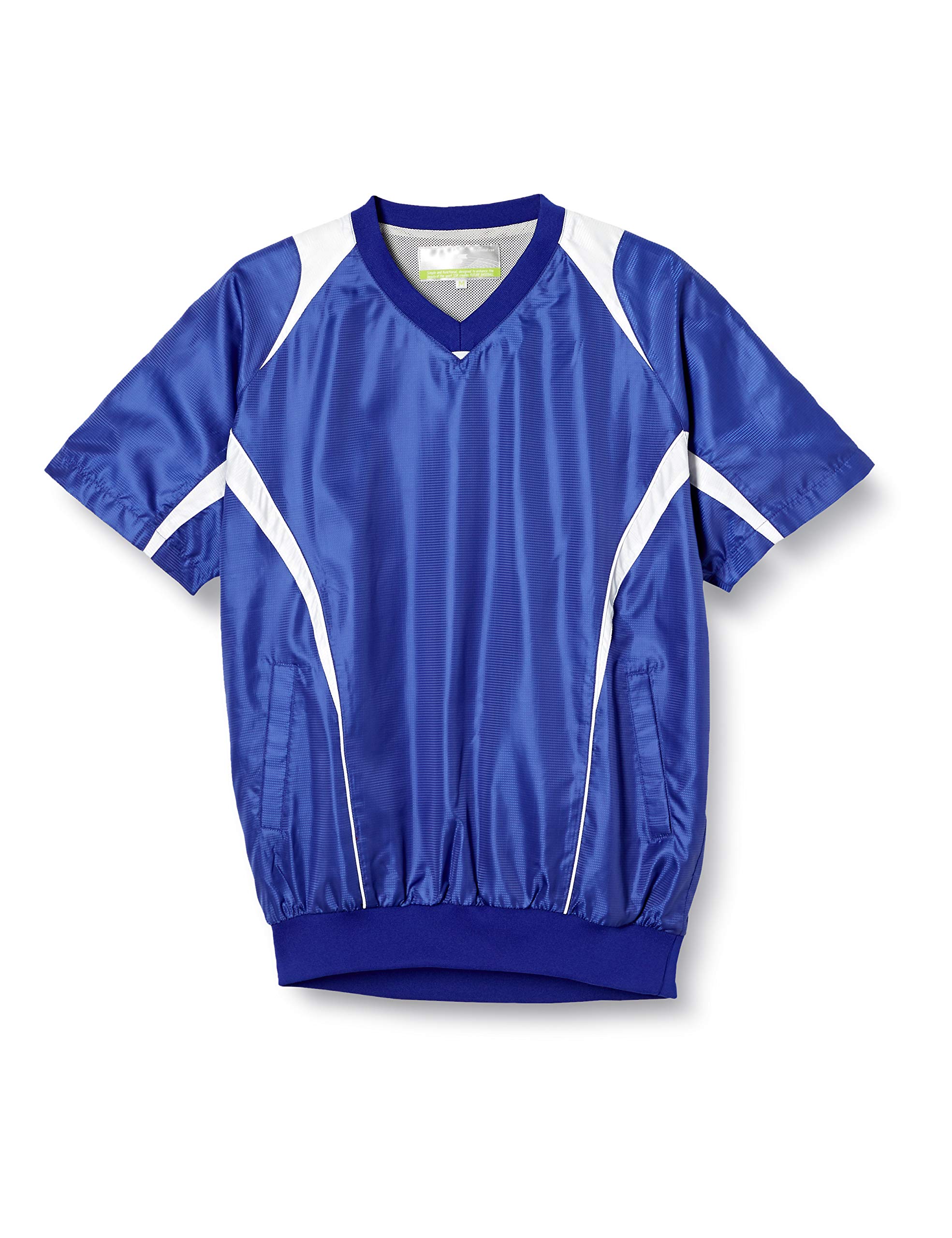 

SSK Short Sleeve Shirt D Blue x White Japan XO2 to Japanese size Men s Pre-Jean V-Neck (Mesh Lining), (6310), (equivalent 4L)