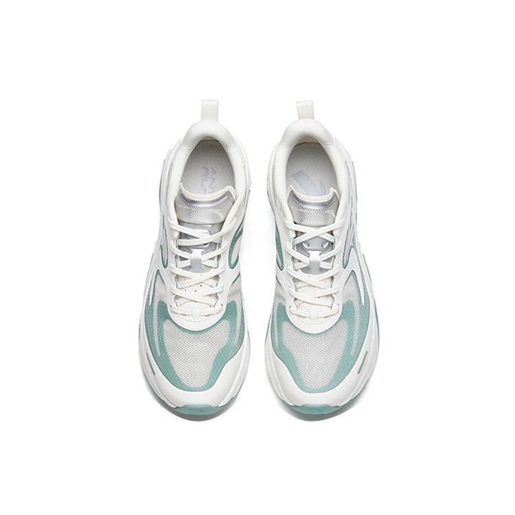 Anta Cushioning Slip Resistant Abrasion Resistant Low top Running Shoes Men's White Green 112225596-3