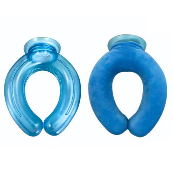 Neck Cooling Ice Pack with Velvet Cover U-shaped Cold Hot