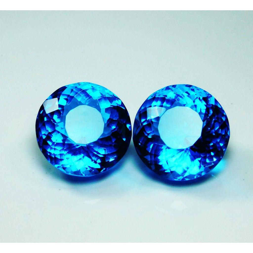Blue Round Cut 106 Carat AAA++ Aquamarine Ocean Loose Gemstone