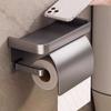 Neuer Aluminium-Toilettenpapierhalter Wandmontiert Lochfrei Rollenpapierhalter Ständer Aufbewahrung Toilettenpapierbox Badezimmerzubehör
