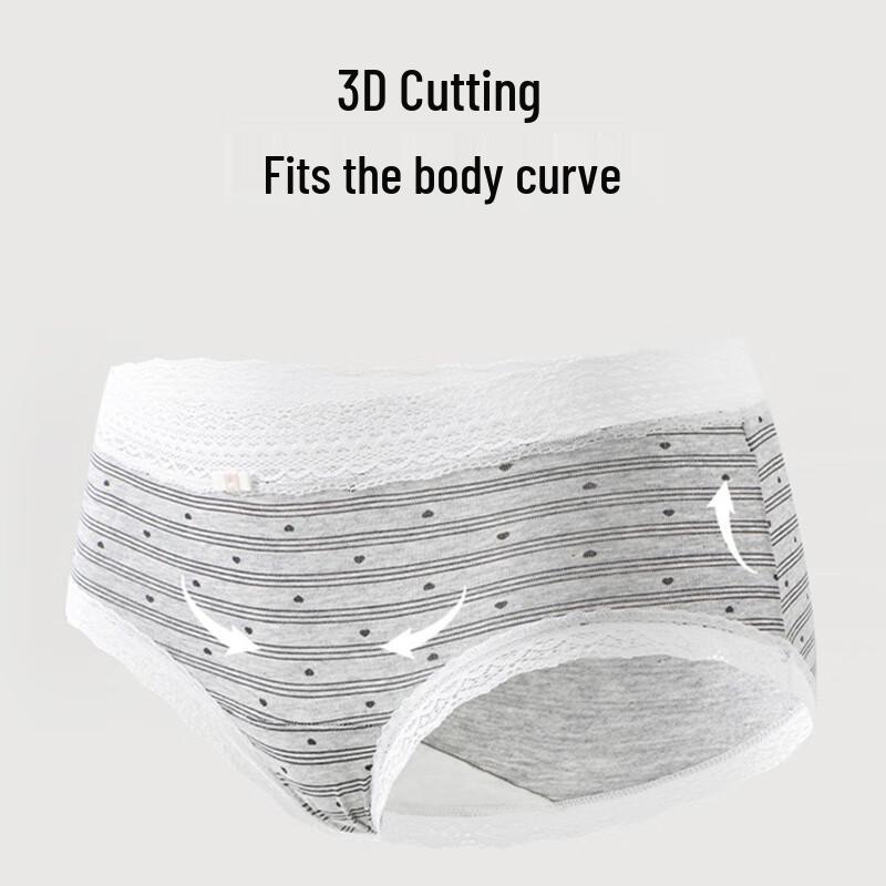 Cosmo Lady Women's Lace Antibacterial Silk Briefs