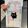 Transparent Cute Black Cat Phone Case for iPhone 16E 11 13 12 14 16 17 Pro Max 15 Plus XS 17 Air Animal Soft TPU Cover Fundas