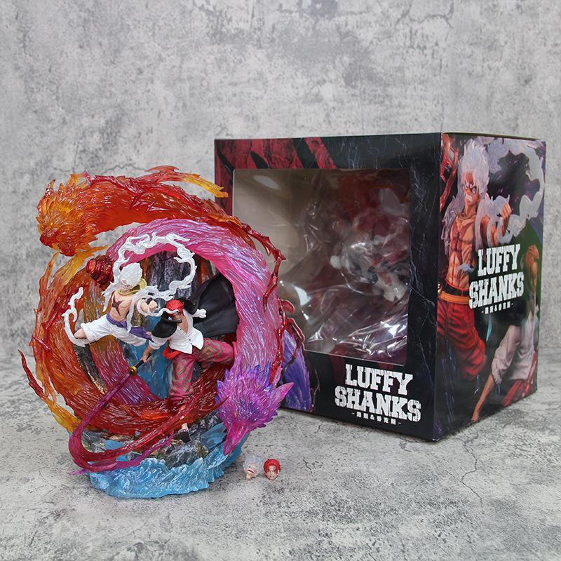 

One Piece GK Луффи и Шанкс Рыжеволосый Модель Статуэтка в Коробке