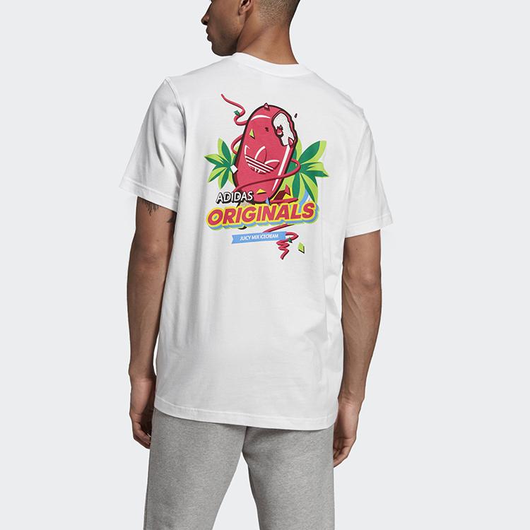 Adidas Originals Bodega Popsicle Back Print Short Sleeve T-Shirt Men Tops White ED7062