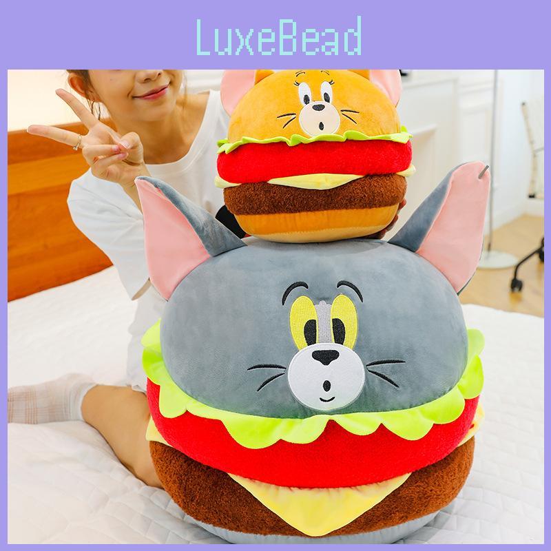And Jerry Tom Giant Burger Plush Toy Creative Round Ball Kids Children Doll Gift