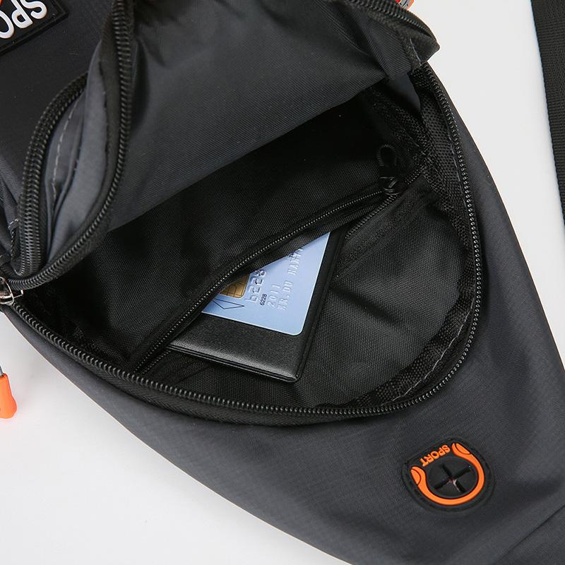 Men's Crossbody Bag Outgoing Lightweight Sports Travel Chest Bag Large Capacity Shoulder Bag