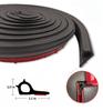 BLALION 3/5M Pickup Weather Stripping Truck Tailgate Sealing Strip Sticker P Type Universal Wind Proof Car Rubber Seal Strip