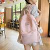 Schoolbag Large-capacity Schoolbag Women's New High-value Junior High School Student College Backpack Simple Versatile Leisure Travel Backpack
