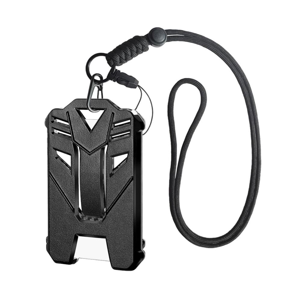 New Black Badge Holder Heavy Duty With Adjustable Lanyard ID Card Holder ID Badge Holder