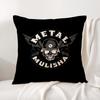 M-Motocross M-Metal Mulishas Cushion Cover Summer Coolness Linen Fabric Double-Sided Printing Pillow Case Sofa Home Decor Gift
