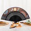 Dunhuang Cultural and Creative Fan Nuevedeer Folding Fan Chinese Style Ancient Style Han Chinese Clothing Summer Gift Female Tourist Souvenir Men