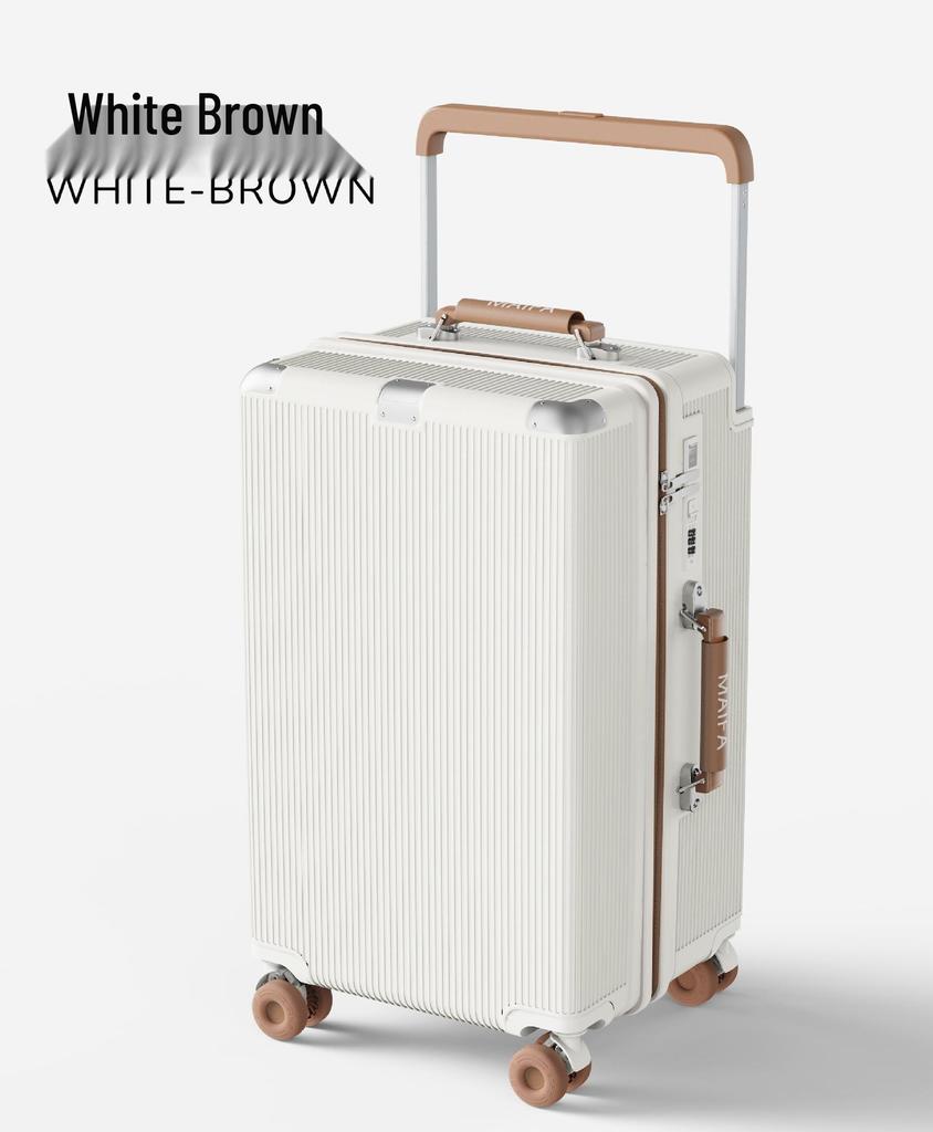 2026 Inch Shockproof Wide Pull Rod Carry-On Luggage with Silent Wheels