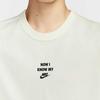 Nike Pulovr s kulatým výstřihem, potisk písmen, prodyšné tričko s krátkým rukávem, pánské topy, bílá HQ9152-133