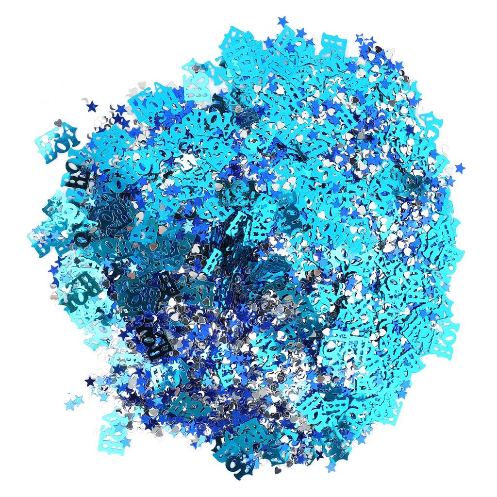 Baptism Confetti Letter Moon FiveStar Sequins Baby Shower Decoration for Party DIY