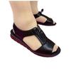 2024 summer new mother sandals women's flat-soled soft leather soft-soled middle-aged flat-soled middle-aged and elderly comfortable shoes
