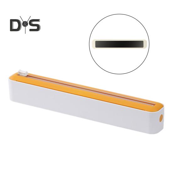 

Диспенсер для пищевой пленки с резаком-слайдером 2-в-1, держатель для пластиковой пленки и фольги для кухни, инновационный резак и диспенсер для пищевой пленки для домашнего ресторана