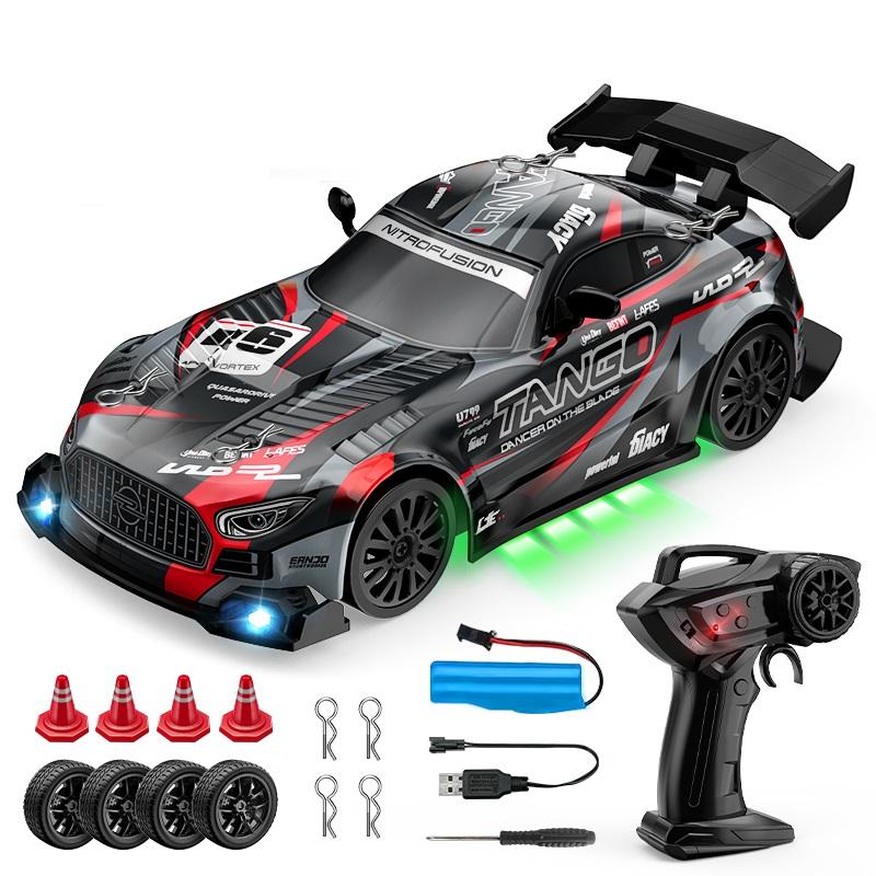 4WD RC Drift Car 1:24 2.4GHz Limited Edition - LED Lights Stunt Drift High-Speed Racing Car Boy Toy Gift