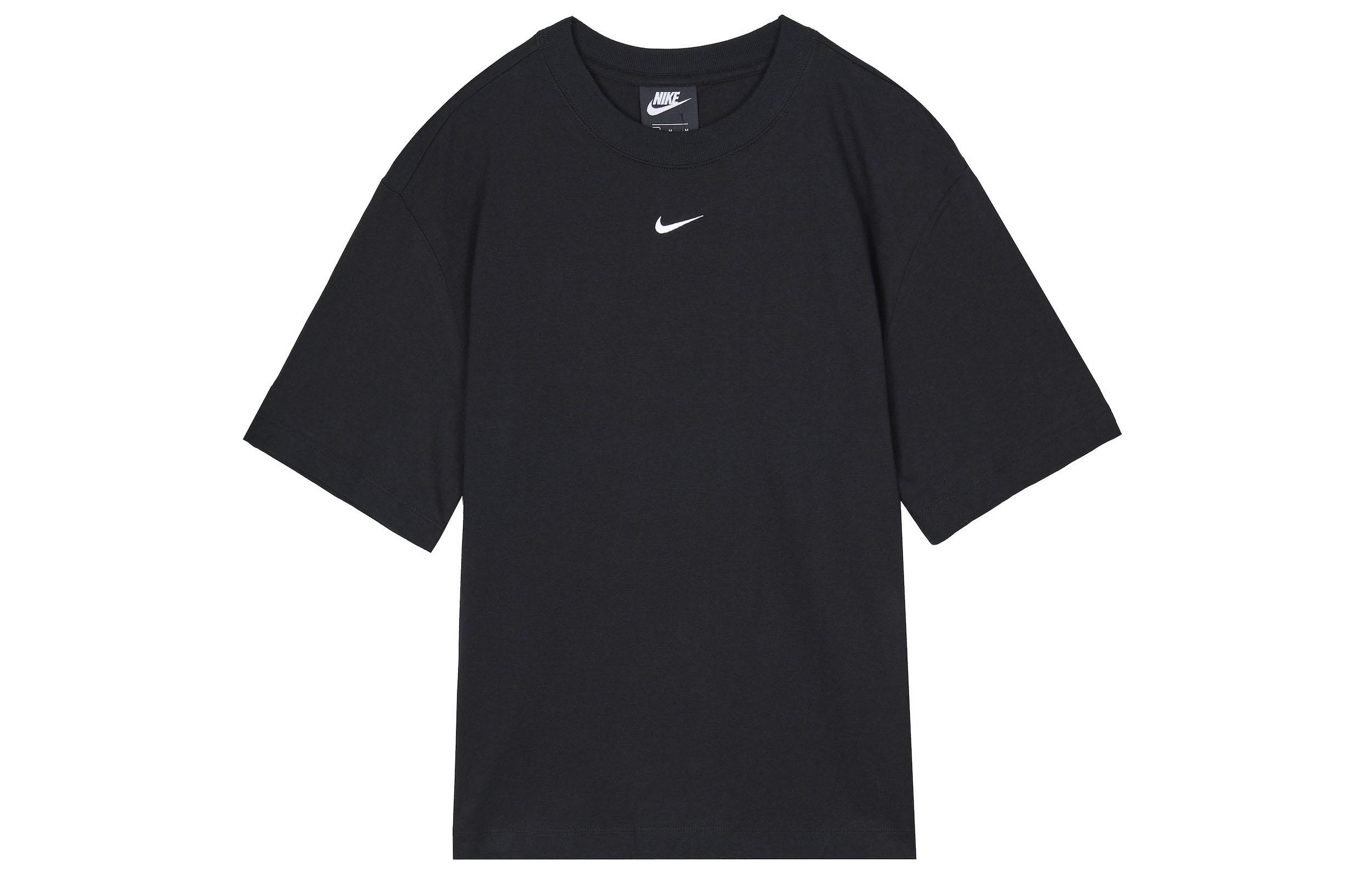 Nike Sportswear Essentials Drop Shoulder Sleeve T Shirt Women s Black CT2588-010 XS