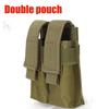Pistol Magazine Pouch Tactical Double Molle Belt Dual Mag Bag Flashlight Holder Attachment Package Gun Hunting Accessories
