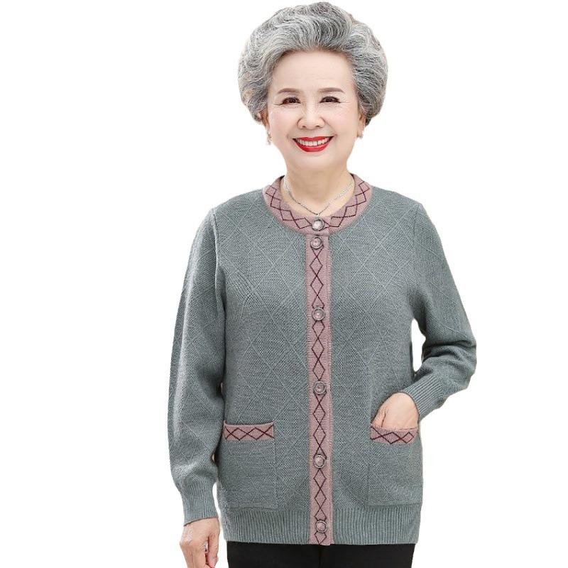 Velvet Cardigan Sweater for Women 60-80: Cozy Winter Wear for Mom or Grandma