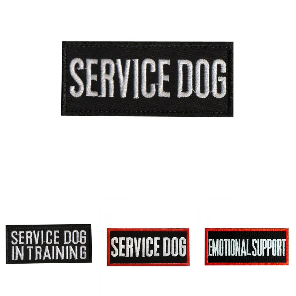 Decorative Pet Patch Do Not Pet Therapy Dog Training Service Black And White English 9*4cm