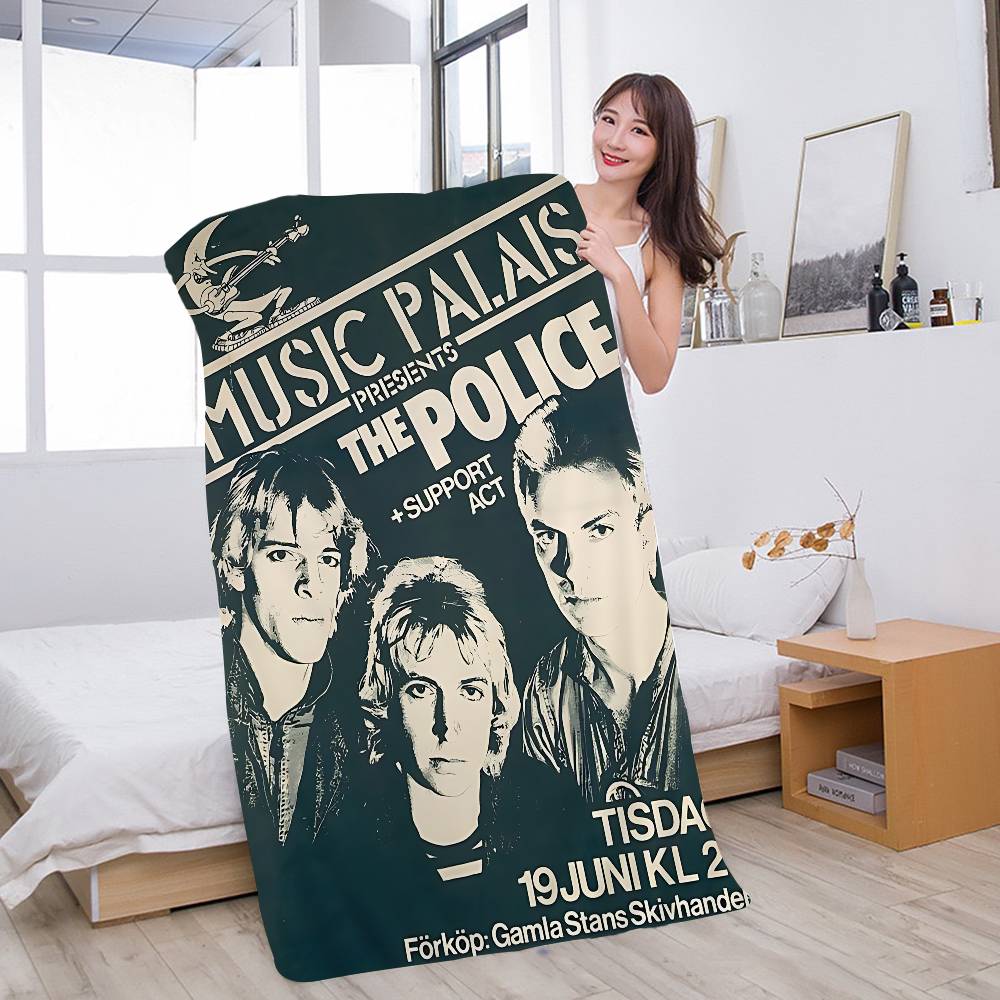 Rock Band The P-police Big Microfiber Beach Towels Quick Dry Towel Sand Beach Towels Pool Towel for Travel Swim Pool Yoga