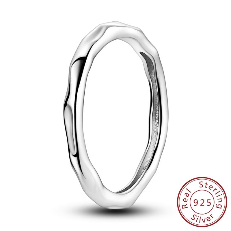 

100 copper Flowing Liquid Metal Ring Authentic Luxury Design Zircon Finger Rings Ideal For Women Wedding Jewellery Gift 9