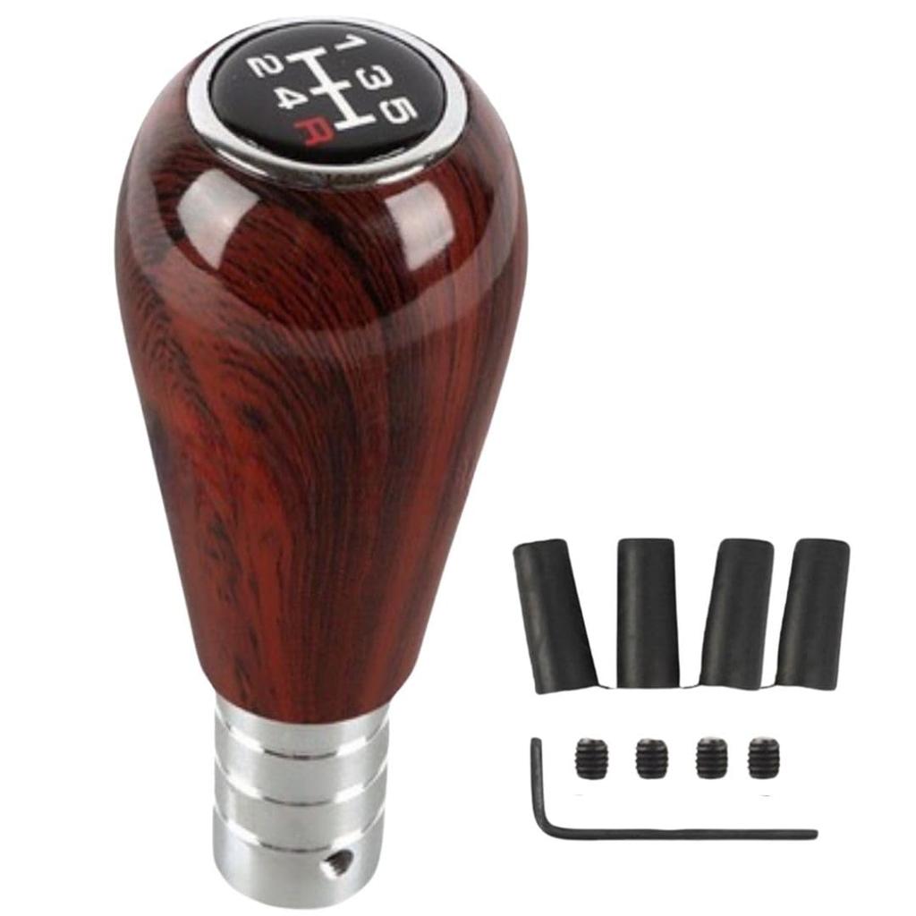 [PRODIGY-ONE] Shift Knob, 5-Speed, Wood, Wood, Old Car, Retro Car, Wood Grain (Oval Type, A Type)