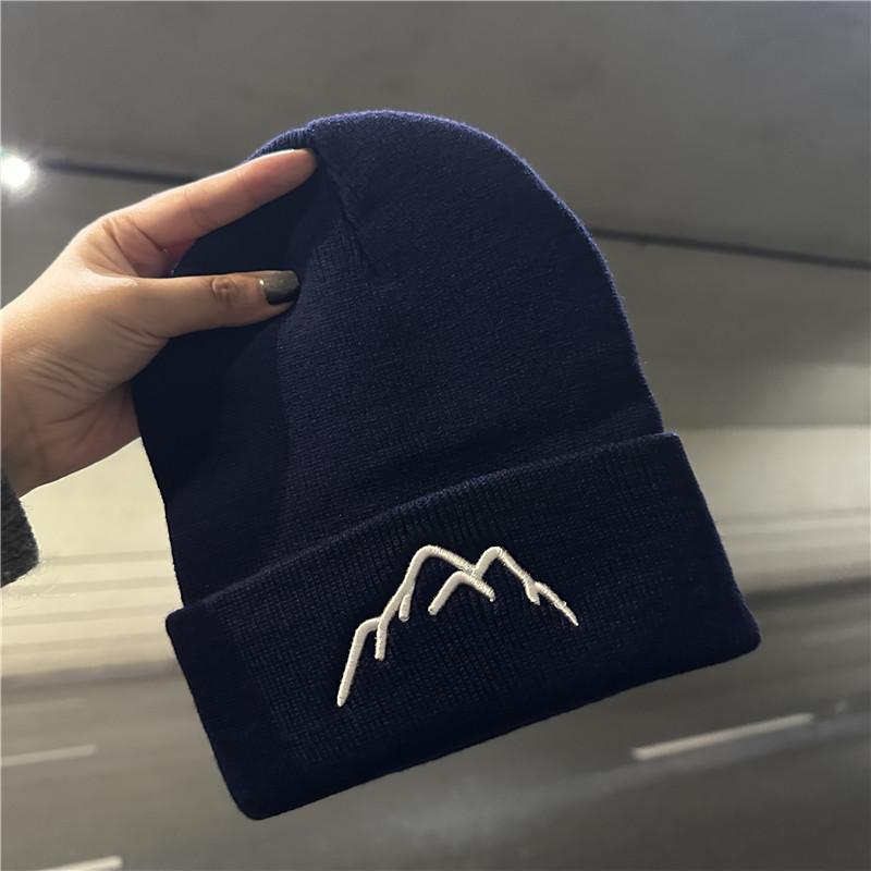 Wool Hat Women's Autumn and Winter New Solid Color Cold Hat Warm and Cold Hat Men's Trendy Knitted Hat