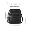 Cowhide Leather Men's Shoulder Bags Husband Small Crossbody Messenger Bag Leather Man Zipper Designer Party Bags Gift