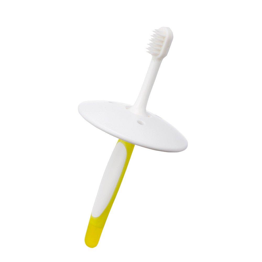 Pigeon Baby Toothbrush Set Training from When the Front Teeth Start To Grow 6 To 8 Self-brushing (around Months)