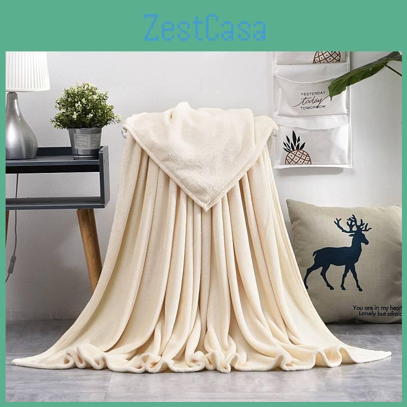 Simple Solid Oversized Color Soft Plush Blanket For Napping Sofa And Use Bedroom