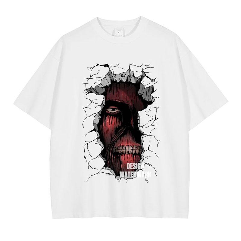 

Anime AAttack OOn TTitan T Shirts Manga Vintage Washed Yeager Eren Tshirt Oversized Harajuku Streetwear Tops Tees Cotton S