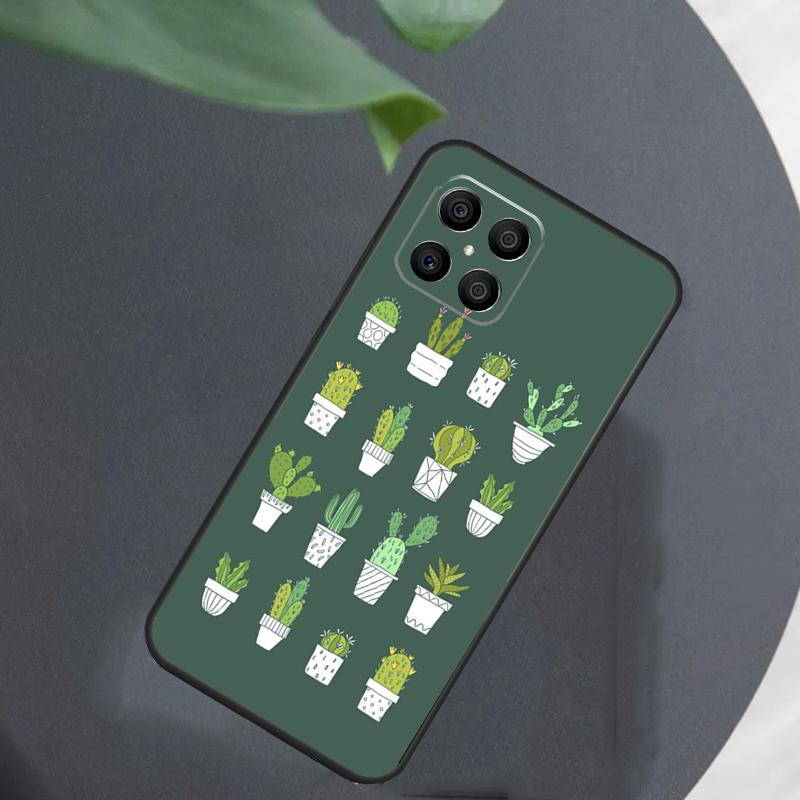 Plant Cactus Case For Huawei Honor 50 70 X7 X8 X9a P40 P30 Lite P50 P20 Pro PSmart Z Nova 5T Back Cover