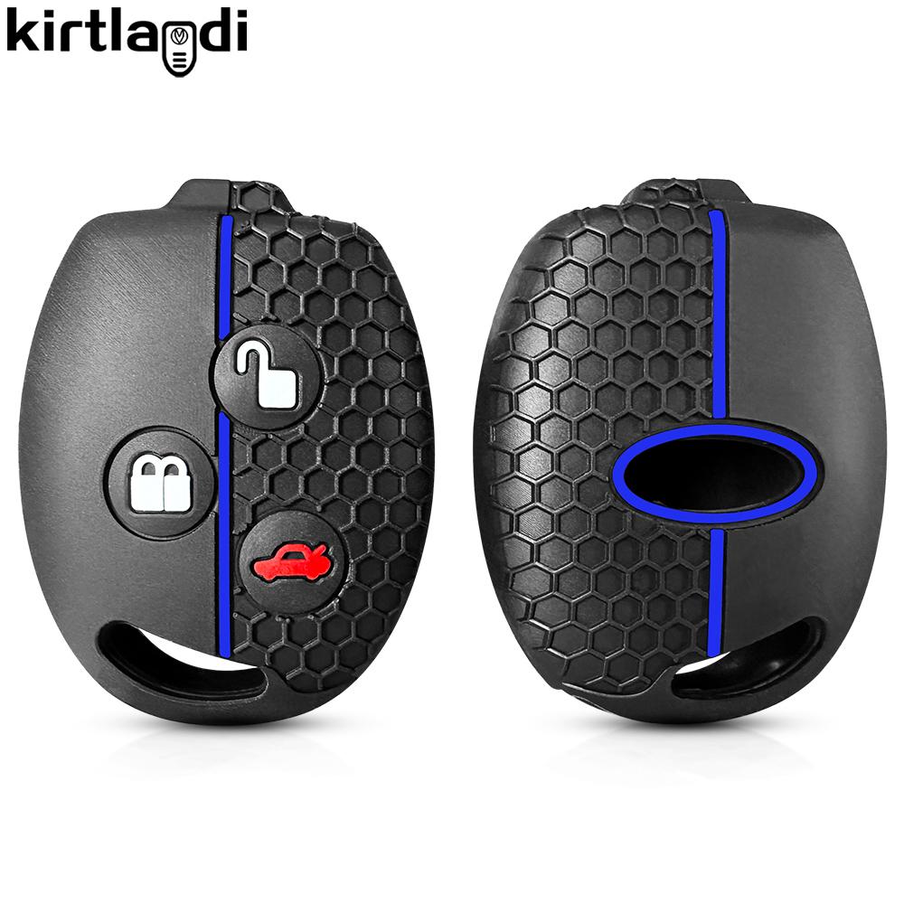 Silicone Remote Key Cover For Ford Fiesta Mk7 Mk5 Mk6 Mondeo Focus 2 Mk2 Transit Ka Fusion C-MAX S-MAX Accessories Car Key Case