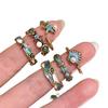 Retro Ocean Party Enamel Seashell & Pearl Starfish Ring for Women – Stackable Index Finger Jewelry