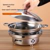 Stainless Steel Dry Pot with Alcohol Stove