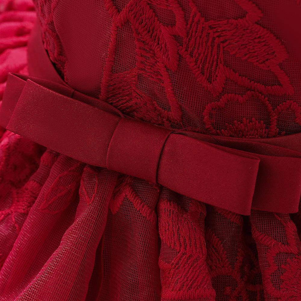 Newborn Girls Evening Party Dress for 0 1 2 Yrs Sequin Backless Elegant Wedding Birthday Formal Princess Dress Girl Pageant Dress