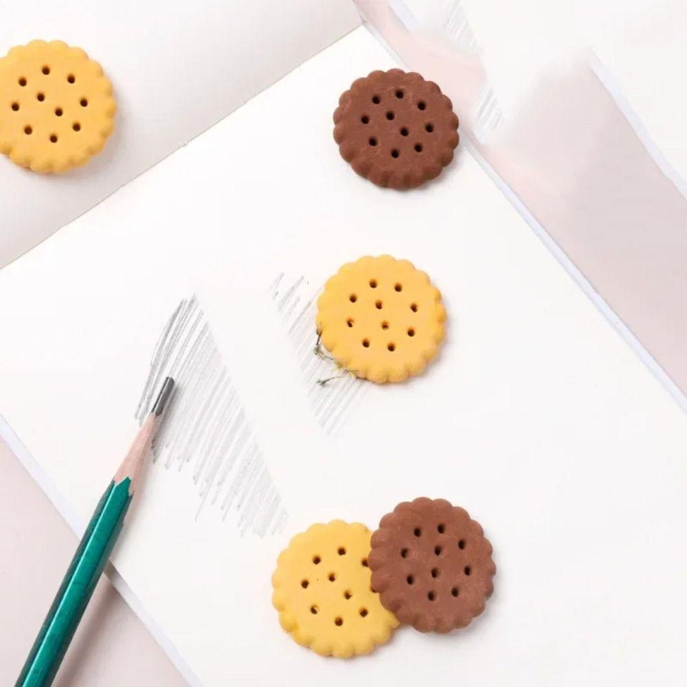 Stationery Biscuit Bread Eraser Chocolate Simulation Food Eraser Students Accessories