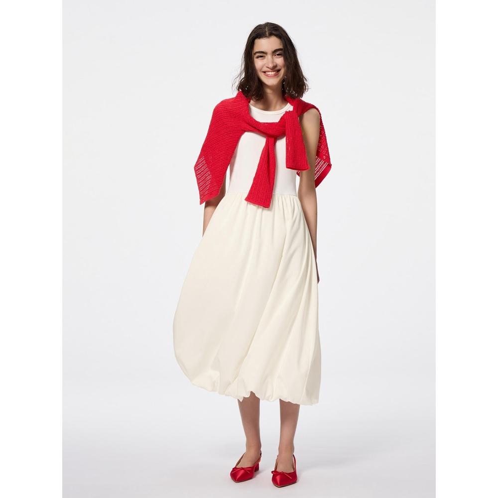 

Платье Gu By Uniqlo Bubble Hem без рукавов 01 OFF WHITE/XS