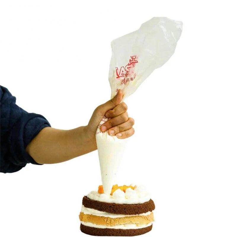 100ks laminovací sáček s tryskou Plastová Jednorázová průhledná Malá velikost Sáček na smetanový dort Sáček na pečení Dezert na pečení Kuchyňské pomůcky