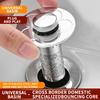 Not Clog Drain Stoppers with Accuracy Meshing Press Appear Sink Filter Steel ABS Coating Drain for Basin Bathtubs Kitchen