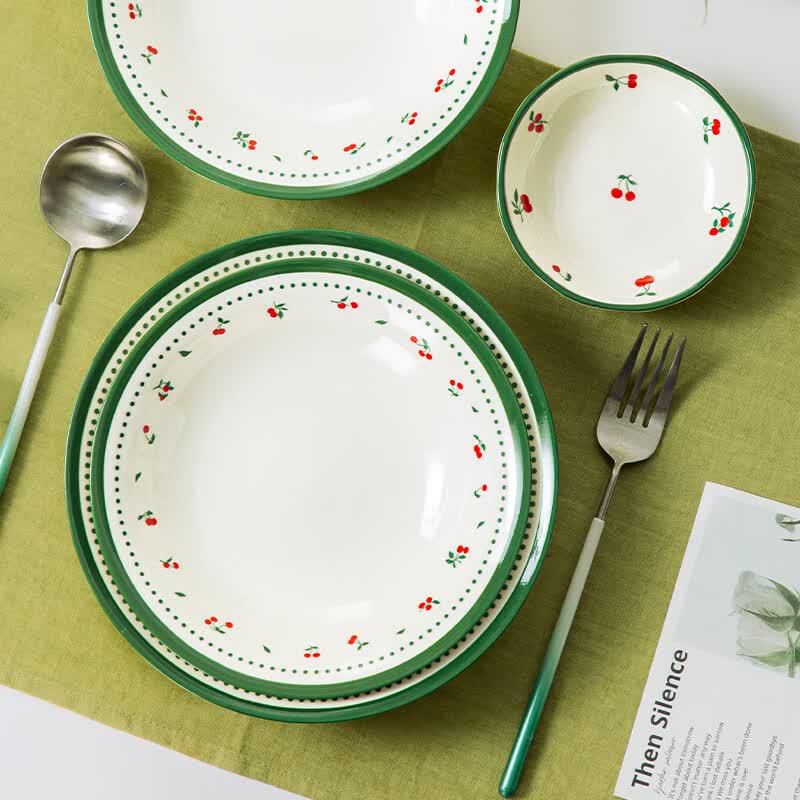 Hao Aijia Spring Language 16-Piece Ceramic Dinnerware Set